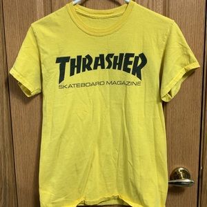 Mens Yellow Thrasher Tee, Size S
